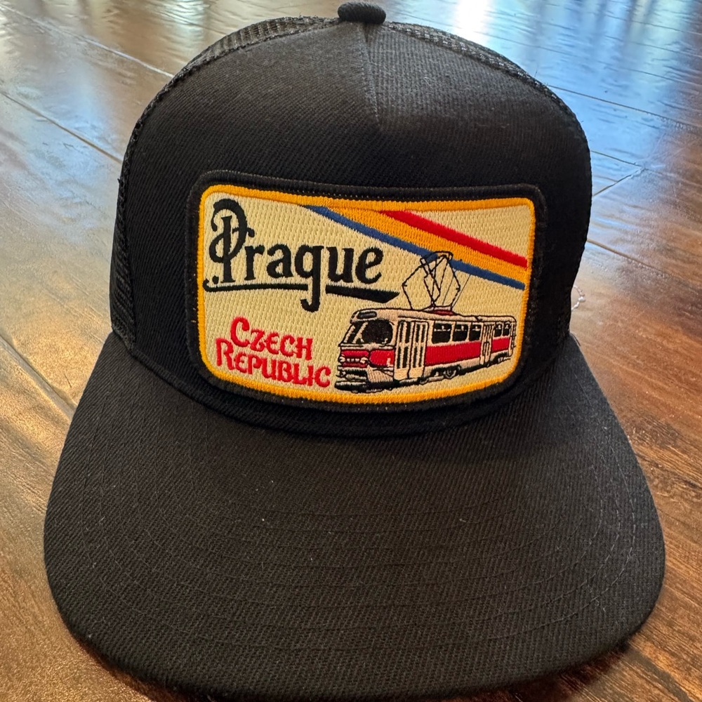 Black Prague Czech Republic Trucker Hat by BartBridge